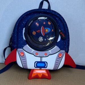 Yisbo Kids Space Rocket Mini Backpack & Coin Bag Padded